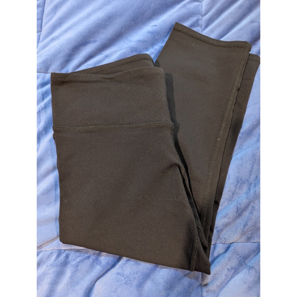 Alo Yoga Leggings Womens Small Black Cropped Capri High Waist Activewear